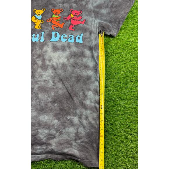 Grateful Dead Dancing Bears Tie Dye T Shirt 2XL Gray Vintage Band Tee - Picture 5 of 8